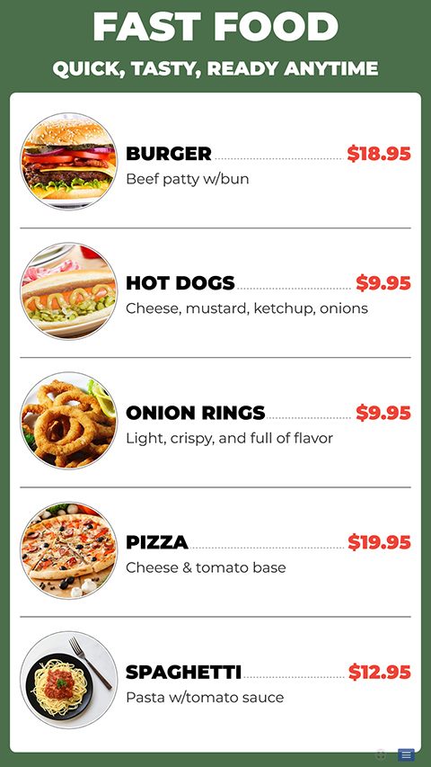 Menu Style 24