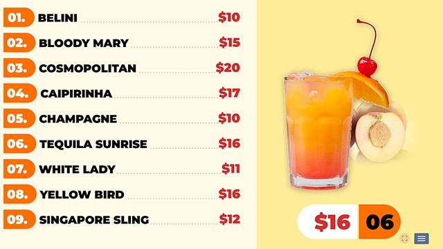 Menu Style 25