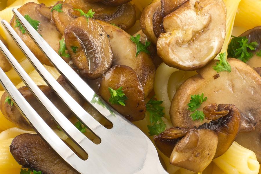 23. Polenta Mushrooms