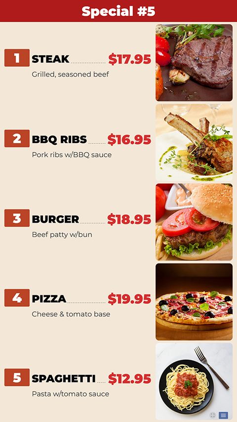 Menu Style 22